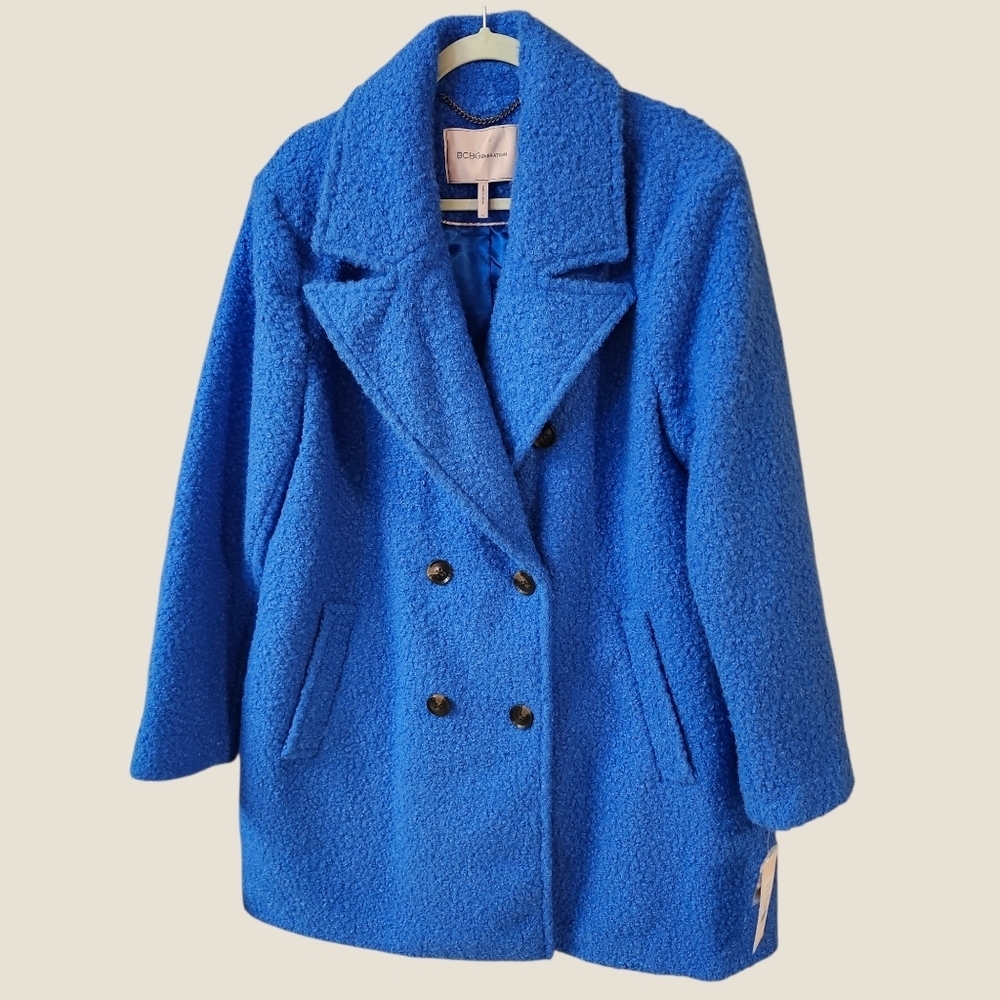 BCBGeneration Women's Double Breasted Mid Length Coat Sz XL